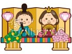 雛祭り（雛人形）のイラスト